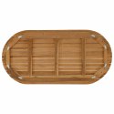 VidaXL Blat stołu 100 x 50 x 3,5 cm Owalny Lite drewno teakowe