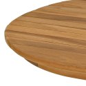 VidaXL Blat stołu 110 x 55 x 3,5 cm Owalny Lite drewno teakowe