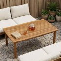 VidaXL Blat stołu 110 x 55 x 3,5 cm Prostokątny Lite drewno teakowe