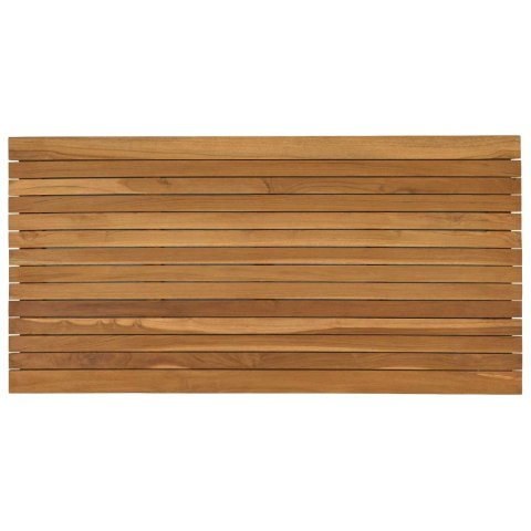 VidaXL Blat stołu 110 x 55 x 3,5 cm Prostokątny Lite drewno teakowe
