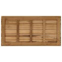 VidaXL Blat stołu 110 x 55 x 3,5 cm Prostokątny Lite drewno teakowe