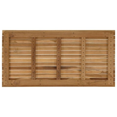 VidaXL Blat stołu 110 x 55 x 3,5 cm Prostokątny Lite drewno teakowe