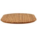 VidaXL Blat stołu 120 x 70 x 3,5 cm Owalny Lite drewno teakowe