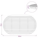 VidaXL Blat stołu 120 x 70 x 3,5 cm Owalny Lite drewno teakowe