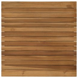 VidaXL Blat stołu 60 x 60 x 3,5 cm Kwadrat Lite drewno teakowe