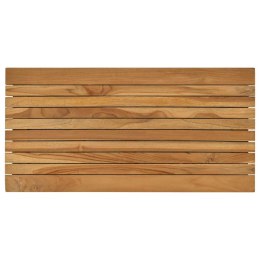 VidaXL Blat stołu 80 x 40 x 3,5 cm Prostokątny Lite drewno teakowe