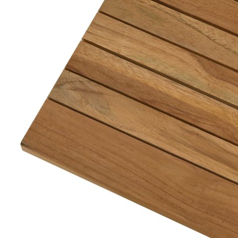 VidaXL Blat stołu 80 x 40 x 3,5 cm Prostokątny Lite drewno teakowe