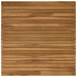 VidaXL Blat stołu 80 x 80 x 3,5 cm Kwadrat Lite drewno teakowe
