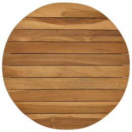 VidaXL Blat stołu Ø 40 x 3,5 Okrągły Lite drewno teakowe naturalny