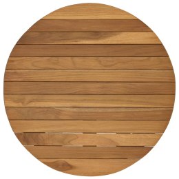 VidaXL Blat stołu Ø 50 x 3,5 Okrągły Lite drewno teakowe naturalny