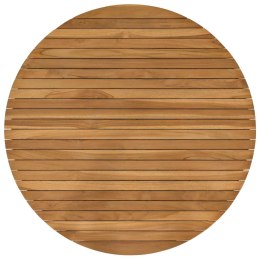 VidaXL Blat stołu Ø 90 x 3,5 Okrągły Lite drewno teakowe naturalny
