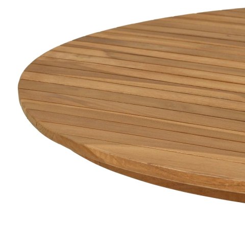 VidaXL Blat stołu Ø 90 x 3,5 Okrągły Lite drewno teakowe naturalny