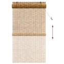 VidaXL Roleta brązowy 120 x 220 cm Trzcina