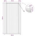 VidaXL Roleta brązowy 120 x 220 cm Trzcina