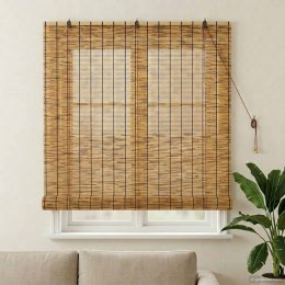 VidaXL Roleta brązowy 140 x 160 cm Trzcina
