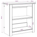 VidaXL Stojak na akwarium PANAMA brązowy 60 x 30 x 60 cm 150 kg