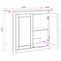 VidaXL Stojak na akwarium PANAMA brązowy 81 x 36 x 73 cm 250 kg