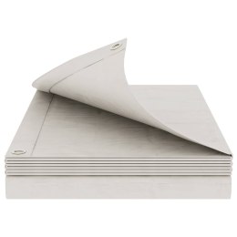 PLANDEKA OCHRONNA WODOODPORNA UV Z OCZKAMI BIAŁA 3X4M 180GSM PE
