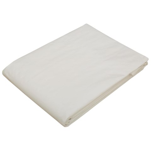 PLANDEKA OCHRONNA WODOODPORNA UV Z OCZKAMI BIAŁA 4X4M 180GSM PE