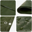 PLANDEKA OCHRONNA WODOODPORNA UV Z OCZKAMI ZIELONA 6X10M 180GSM PE