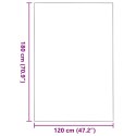 VidaXL Dywanik wejściowy Antracytowy i czarny 120 x 180 cm