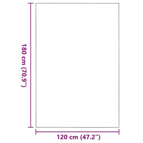 VidaXL Dywanik wejściowy Antracytowy i czarny 120 x 180 cm