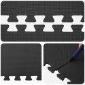 VidaXL Mata podłogowa 40 pcs Czarny 14,4 m² Pianka EVA
