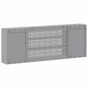 VidaXL Szafka na narzędzia z półką Czerwony i Szary 150 x 20 x 55 cm