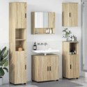 VidaXL Zestaw mebli łazienkowych Montowane na ścianie 5 pcs Dąb Sonoma