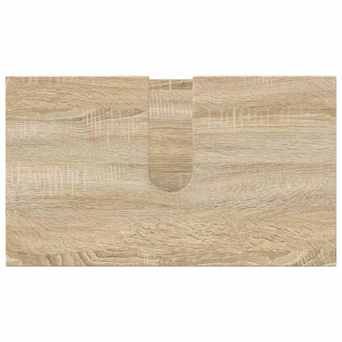 VidaXL Zestaw mebli łazienkowych Montowane na ścianie 5 pcs Dąb Sonoma