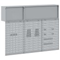 VidaXL Zestaw szafek narzędziowych z półką 5 pcs Czerwony
