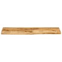 VidaXL Blat stołu, 110x20x3,8 cm, naturalna krawędź, drewno mango