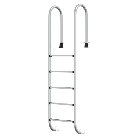 VidaXL Drabinka do basenu, 54x38x211 cm, stal nierdzewna 304