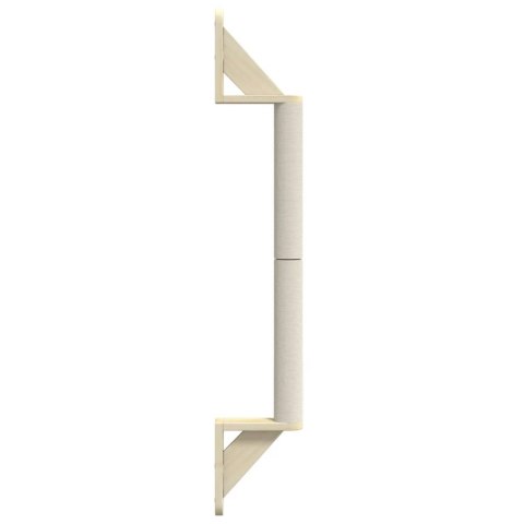 VidaXL Mocowany na ścianie drapak dla kota, 109 cm, sizalowy