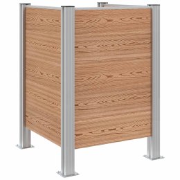 VidaXL Ogrodzenie na Kosz na Śmieci brązowy 85 x 85 x 115 cm