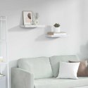VidaXL Półka ścienna Do montażu na ścianie 2 pcs Biały marmur