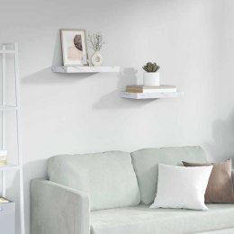 VidaXL Półka ścienna Do montażu na ścianie 2 pcs Biały marmur