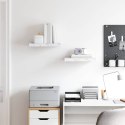 VidaXL Półka ścienna Do montażu na ścianie 2 pcs Biały marmur
