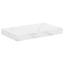 VidaXL Półka ścienna Do montażu na ścianie 2 pcs Biały marmur