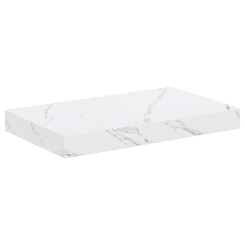 VidaXL Półka ścienna Do montażu na ścianie 2 pcs Biały marmur