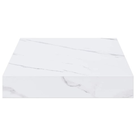 VidaXL Półka ścienna Do montażu na ścianie 2 pcs Biały marmur