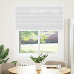 VidaXL Roleta plisowana biała 115x100 cm Szerokość tkaniny 114,4 cm