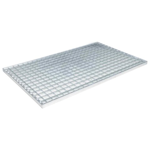 VidaXL Ruszt Srebrny 80 x 50 x 2 cm Stal ocynkowana na gorąco