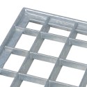 VidaXL Ruszt Srebrny 80 x 50 x 2 cm Stal ocynkowana na gorąco