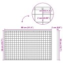 VidaXL Ruszt Srebrny 80 x 50 x 2 cm Stal ocynkowana na gorąco
