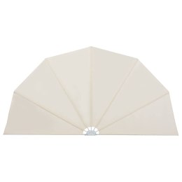 VidaXL Składany parawan tarasowy, kremowy, 200 cm