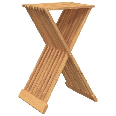 VidaXL Składany stołek, 40x32,5x70 cm, lite drewno tekowe