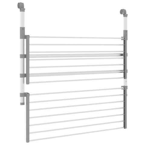 VidaXL Suszarka balkonowa na pranie, 89x25x(60-95) cm, aluminium