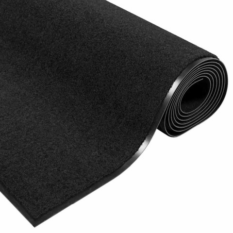 VidaXL Dywanik wejściowy Czarny 120 x 300 cm 100% poliamid