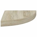 VidaXL Narożne półki ścienne, 4 szt., kolor dębowy, 25x25x3,8 cm, MDF